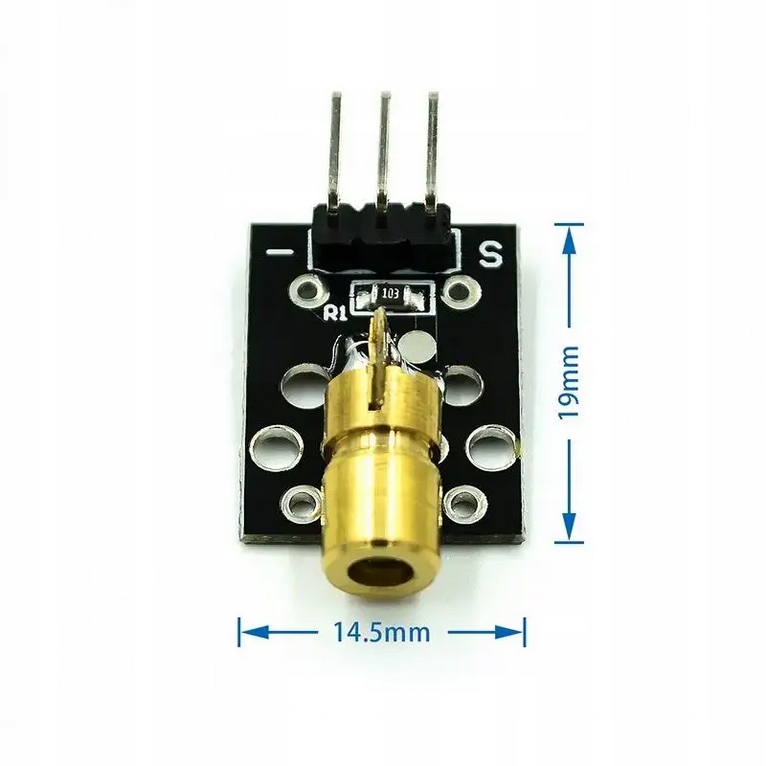 Moduł laserowy KY-008 650nm 5V Arduino ESP Raspberry Pi DIY — zdjęcie produktu