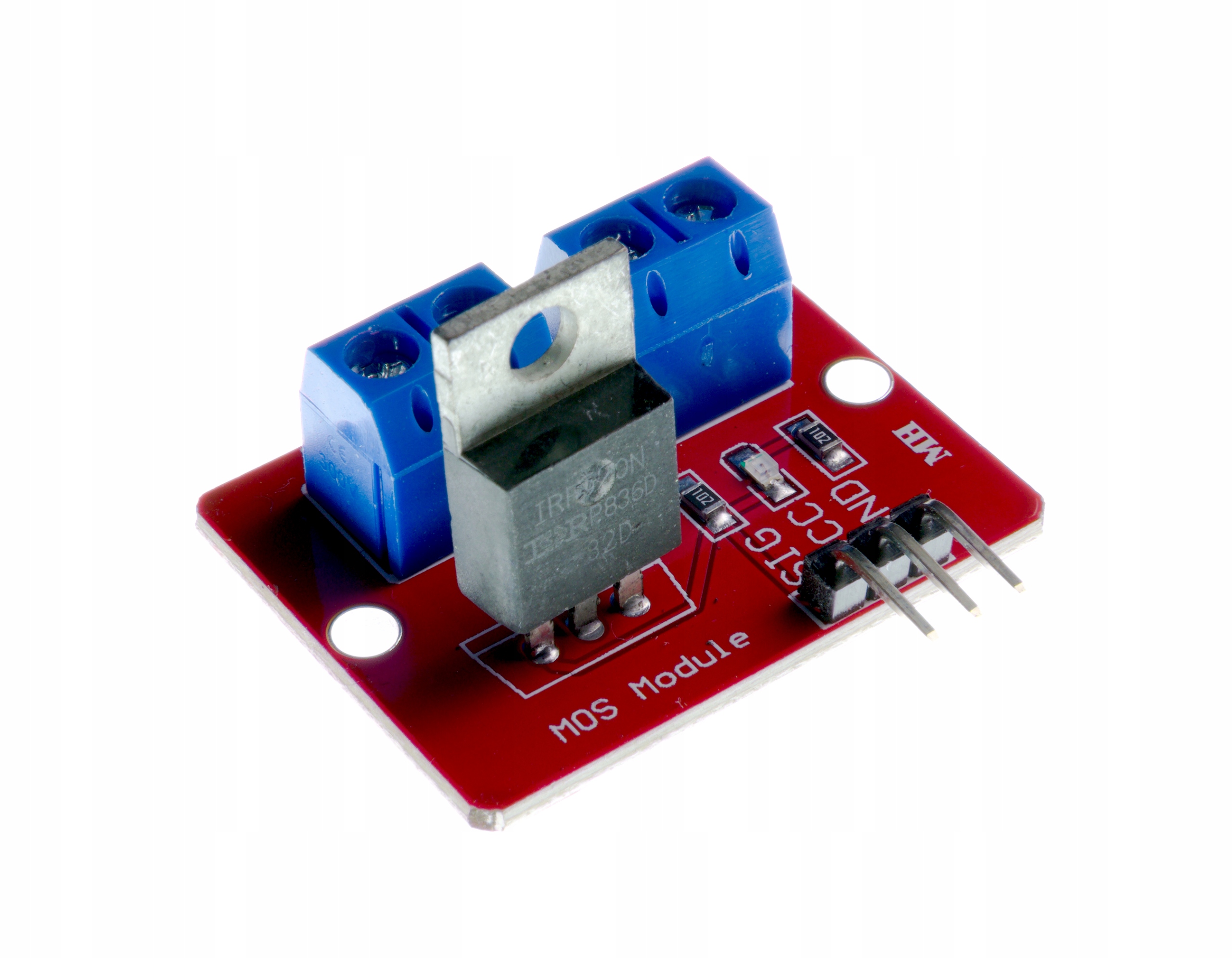 IMZ Moduł MOSFET IRF520 PWM zamiast przekaźnika dla ESP32 Arduino Raspberry — zdjęcie produktu