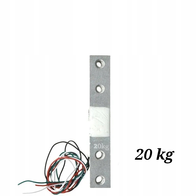 Zestaw HX711 Belka Tensometryczna 20kg długość 80mm 2xM4, 2xM5 Waga ADC 24 — zdjęcie produktu
