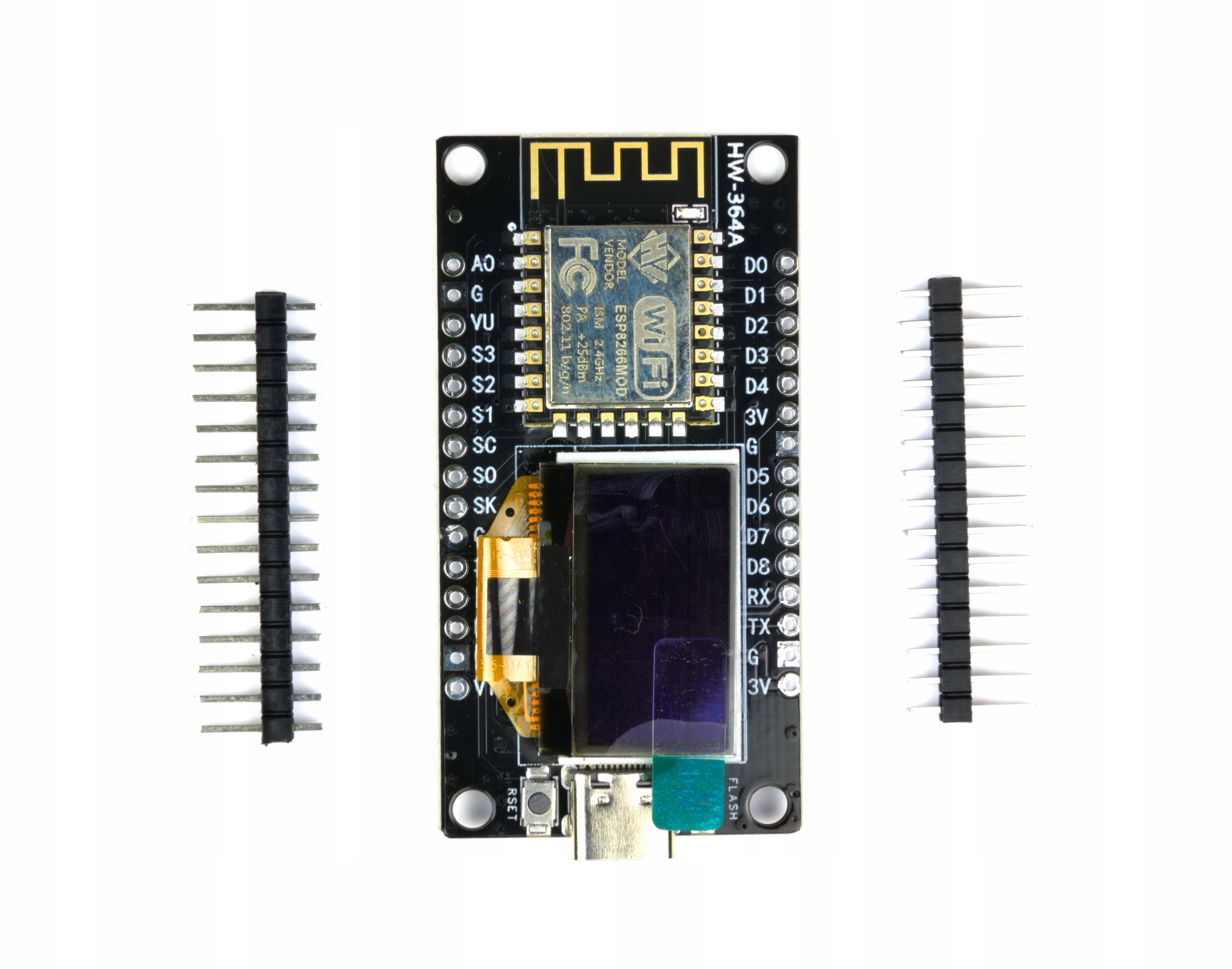 IMZ ESP8266 NodeMCU OLED 0.96" USB-C żółto-niebieski
