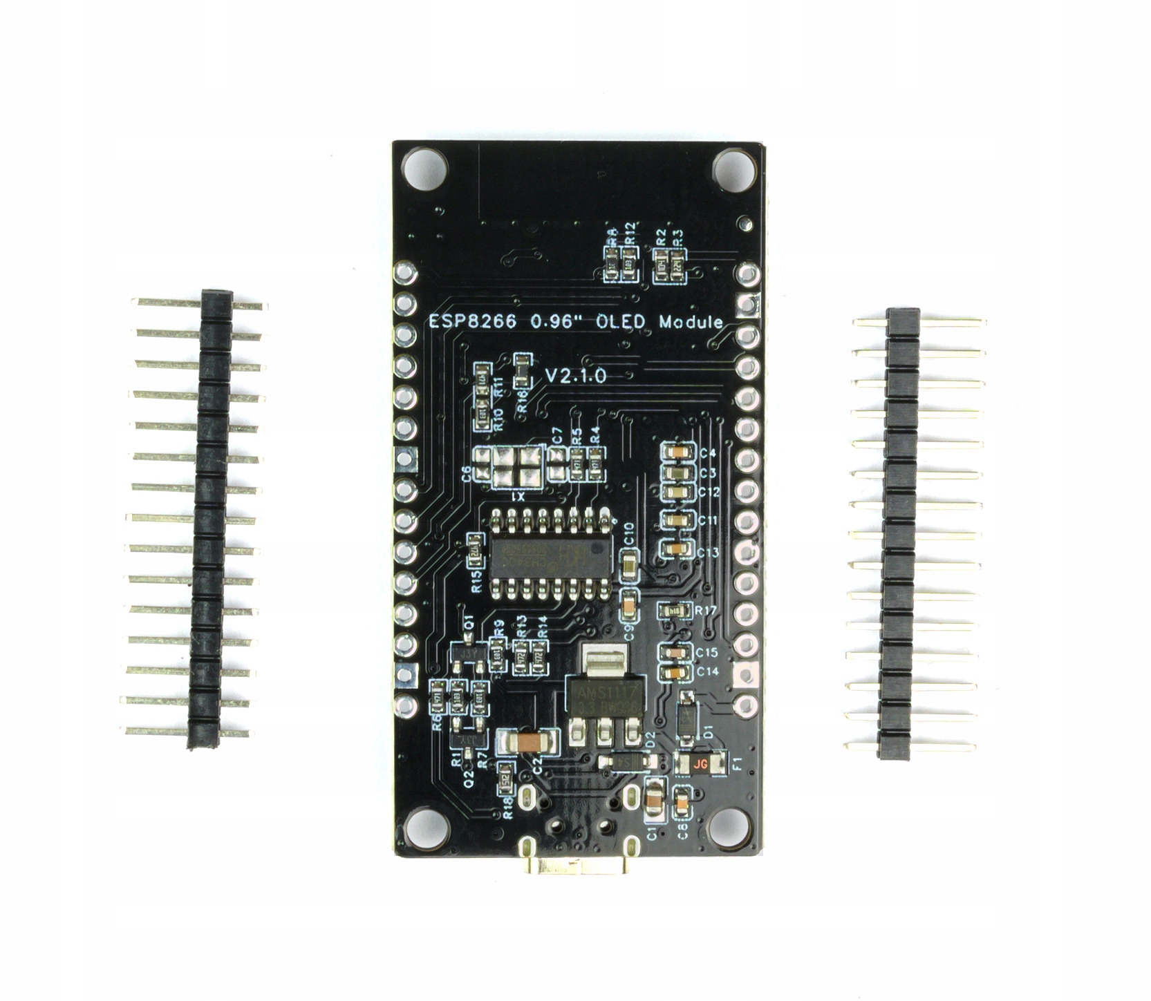 IMZ ESP8266 NodeMCU OLED 0.96" USB-C żółto-niebieski — zdjęcie produktu