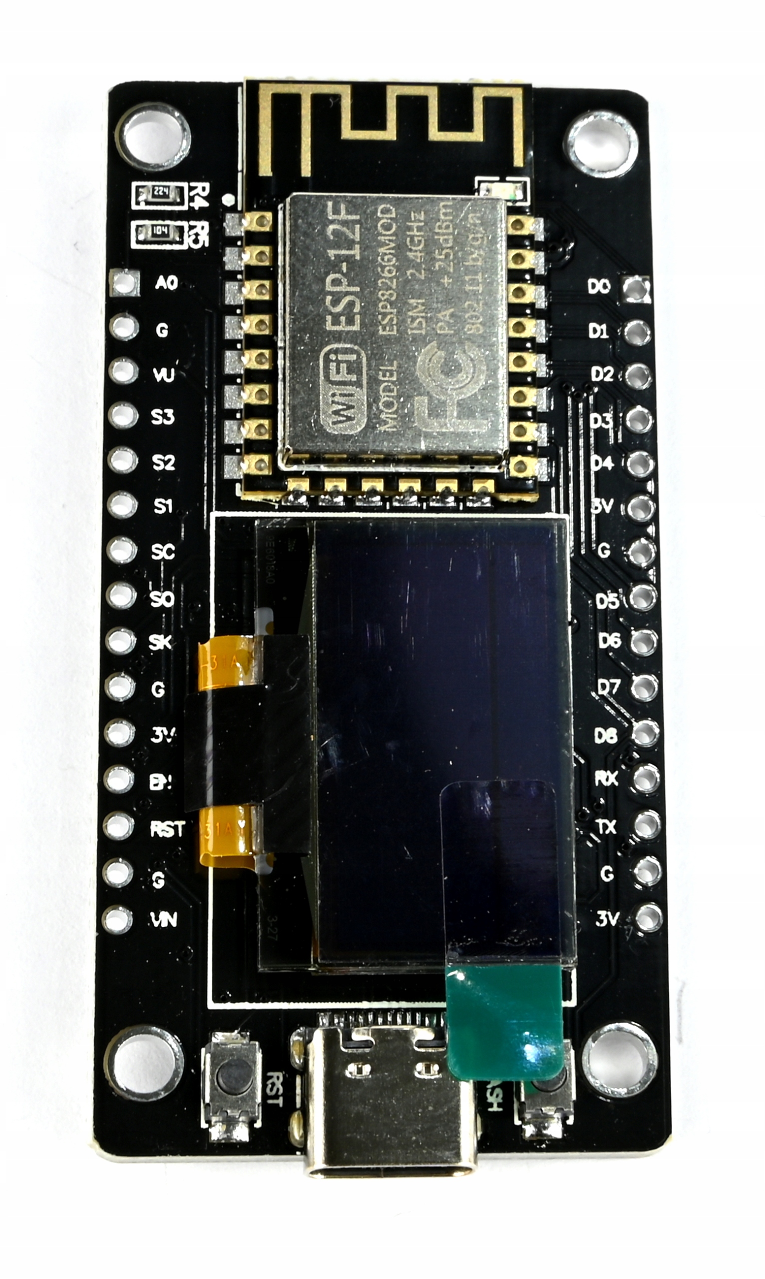 IMZ ESP8266 NodeMCU OLED 0.96" USB-C żółto-niebieski — zdjęcie produktu