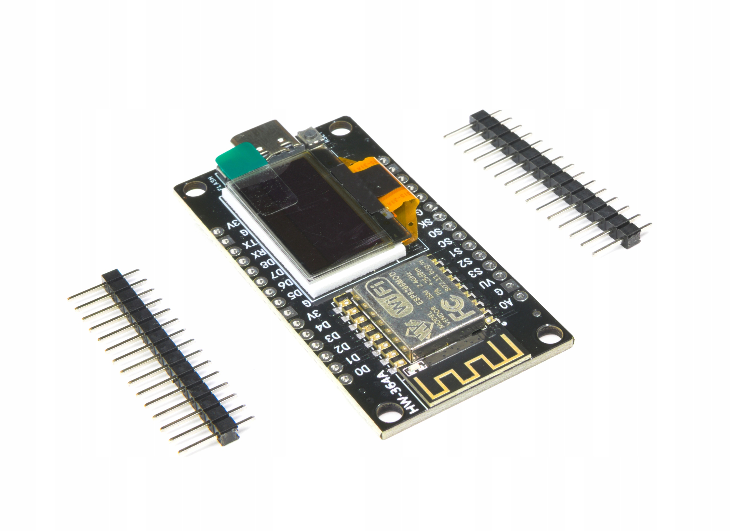 IMZ ESP8266 NodeMCU OLED 0.96" USB-C żółto-niebieski — zdjęcie produktu