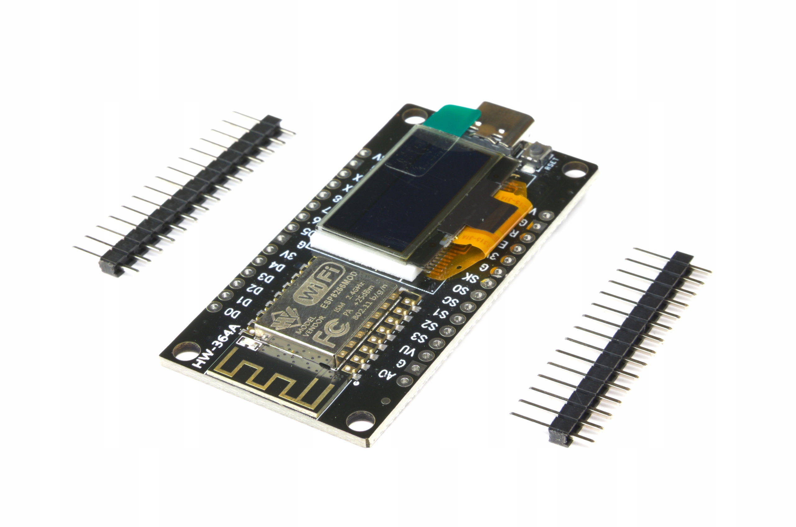 IMZ ESP8266 NodeMCU OLED 0.96" USB-C żółto-niebieski — zdjęcie produktu