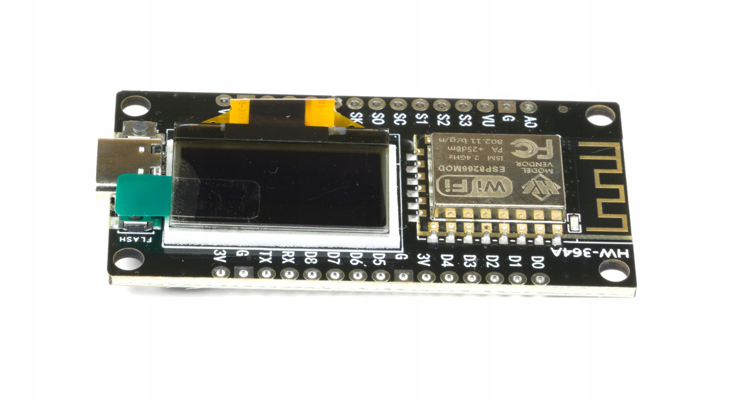 IMZ ESP8266 NodeMCU OLED 0.96" USB-C żółto-niebieski — zdjęcie produktu