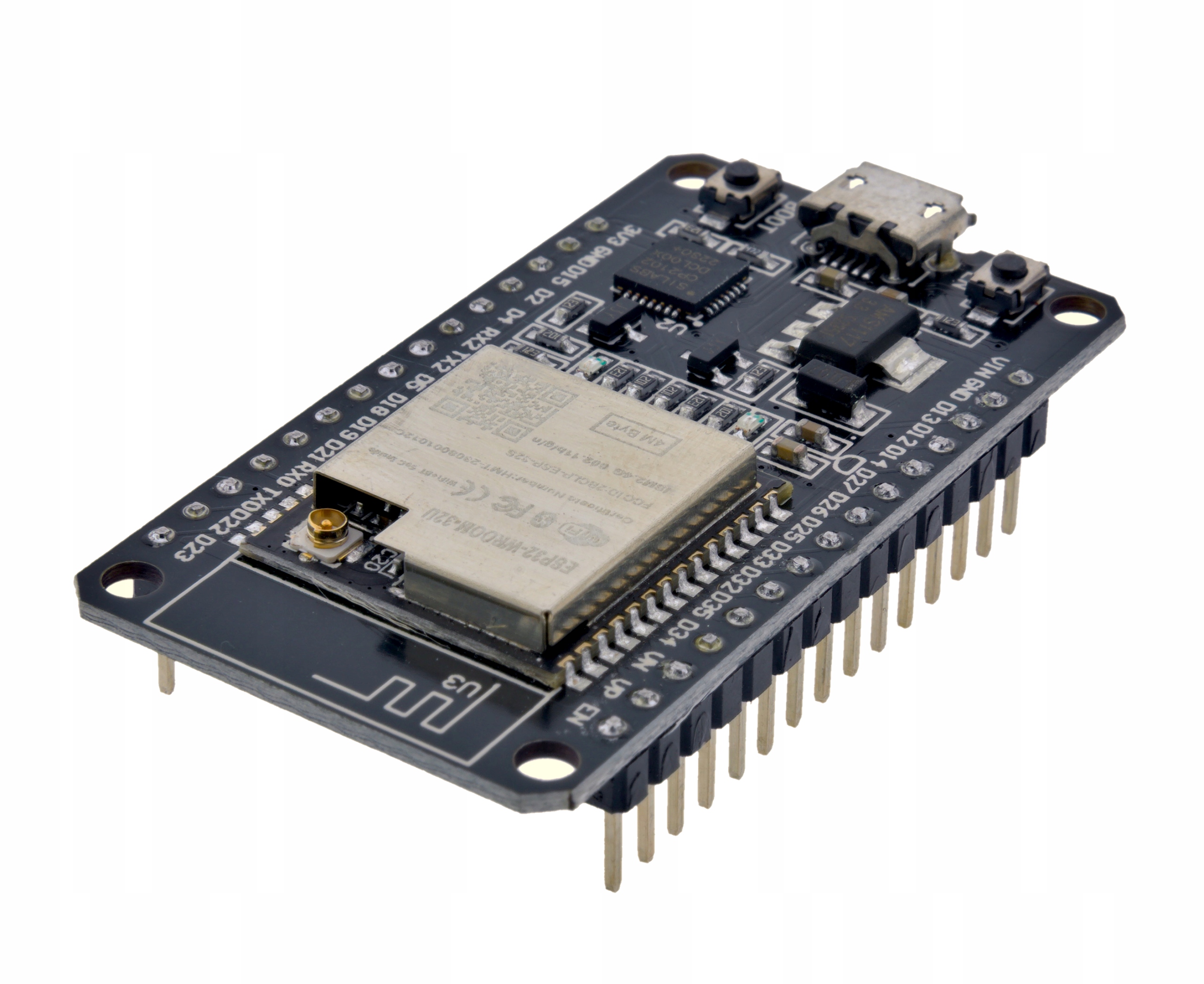 IMZ Płytka ESP32 30pin z WROOM-32U CP2102 micro-USB złącze anteny U.FL — zdjęcie produktu