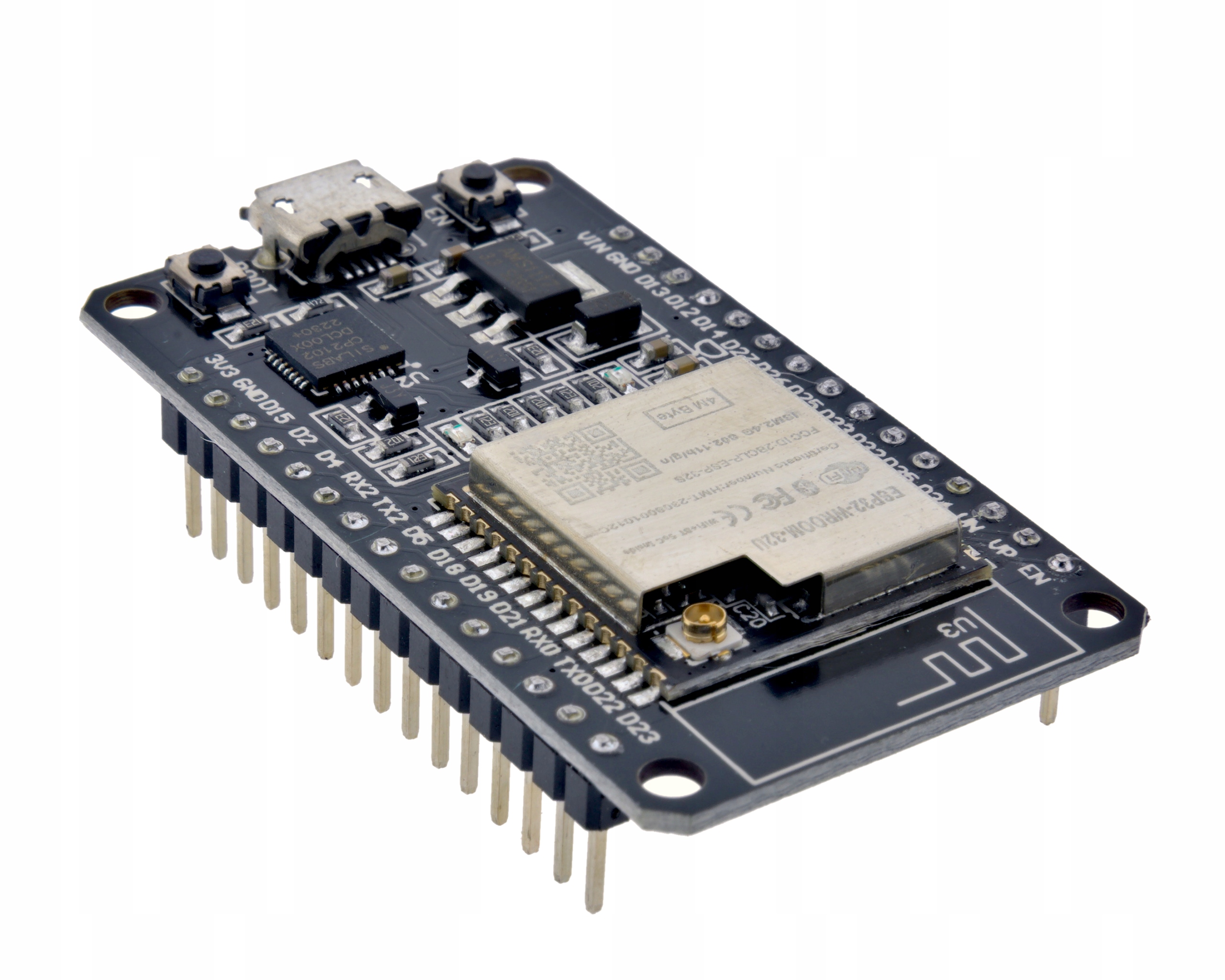 IMZ Płytka ESP32 30pin z WROOM-32U CP2102 micro-USB złącze anteny U.FL — zdjęcie produktu
