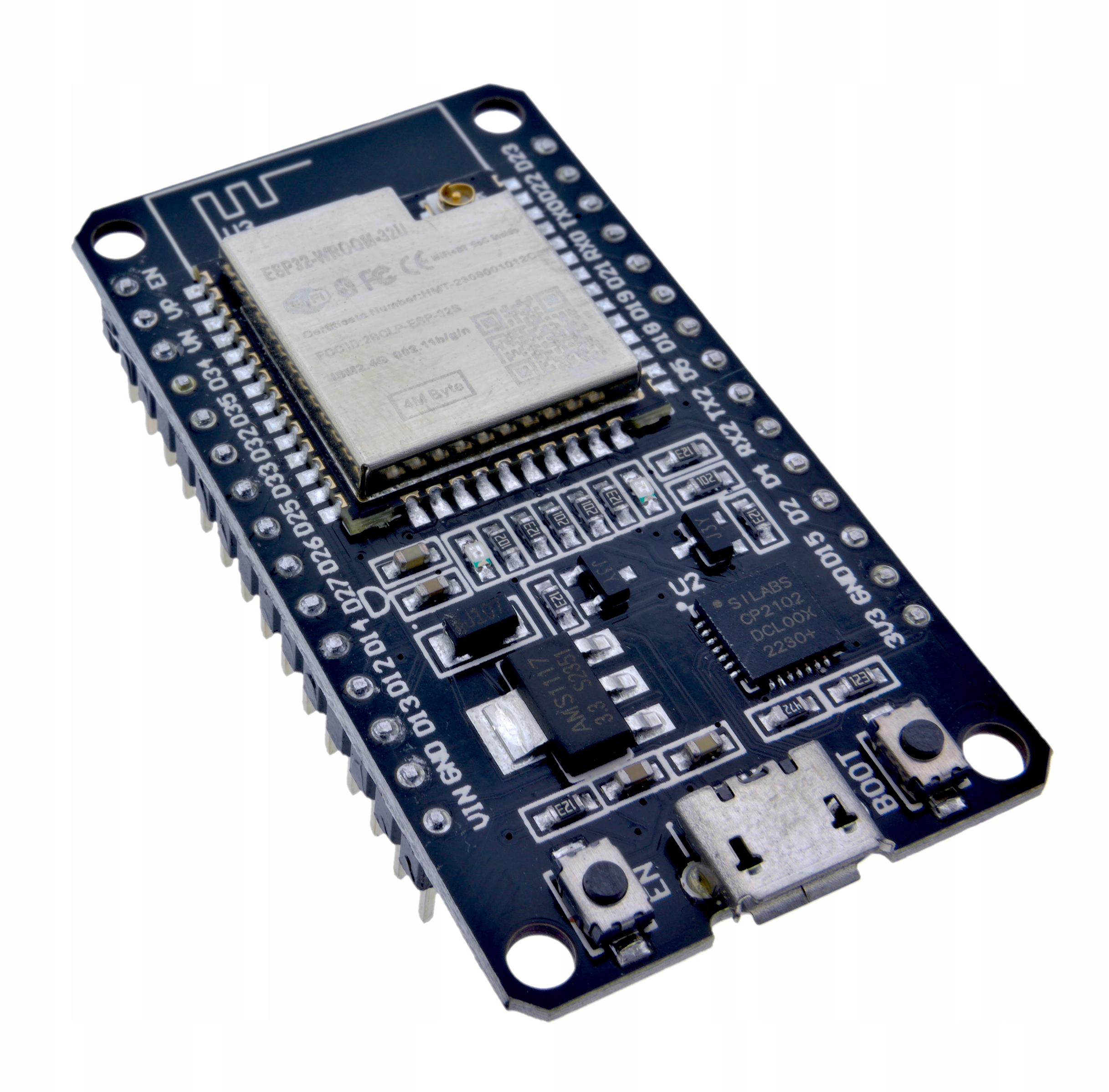 IMZ Płytka ESP32 30pin z WROOM-32U CP2102 micro-USB złącze anteny U.FL — zdjęcie produktu