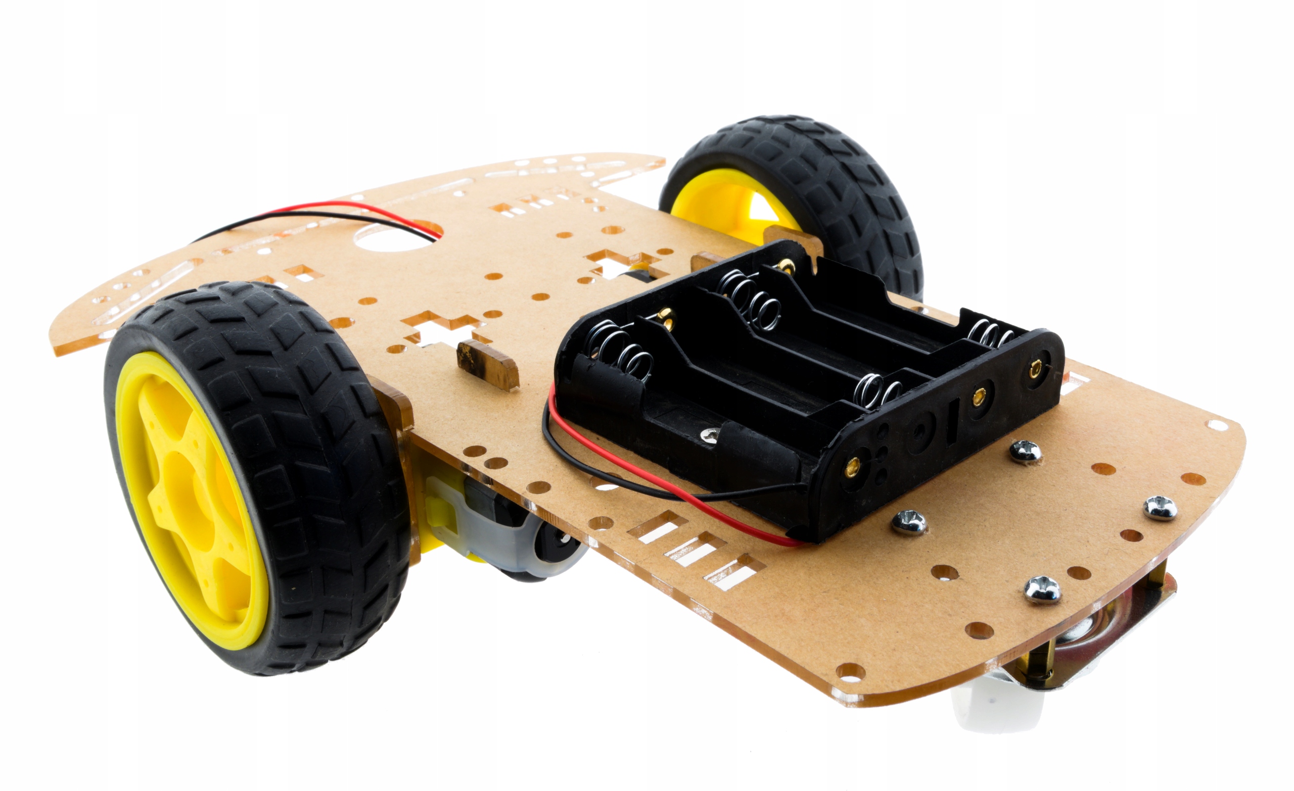 IMZ STEM Lab: Podwozie robota 2WD z enkoderami, silniki TT, koła 65 mm, koszyk 4xAA — zdjęcie produktu
