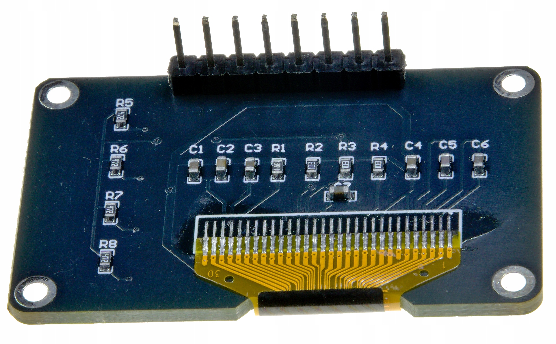 IMZ Wyśietlacz panel OLED 0.96" SSD1306 I2C z 4 przyciskami BLUE — zdjęcie produktu