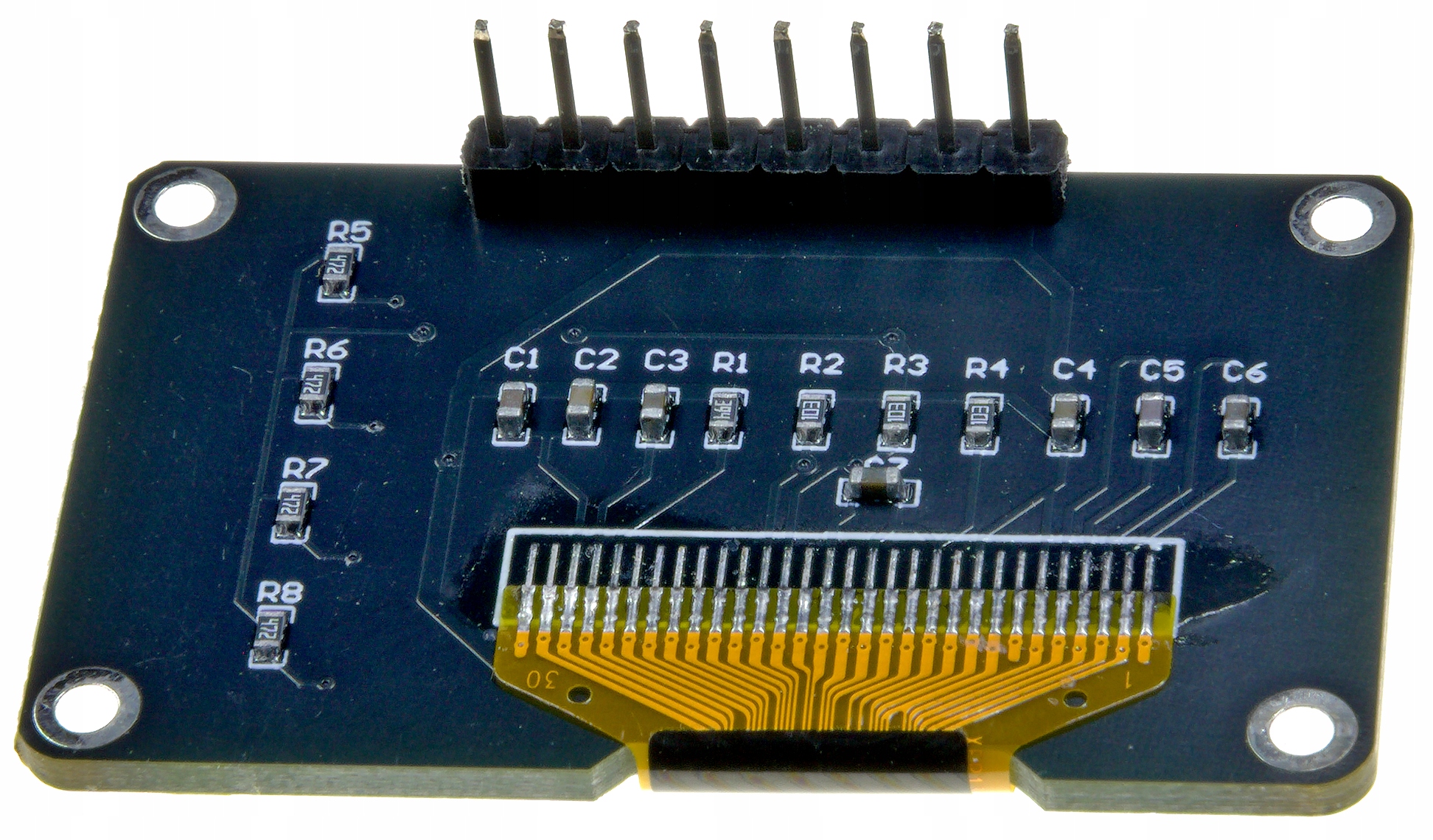IMZ Wyśietlacz panel OLED 0.96" SSD1306 I2C z 4 przyciskami BLUE — zdjęcie produktu