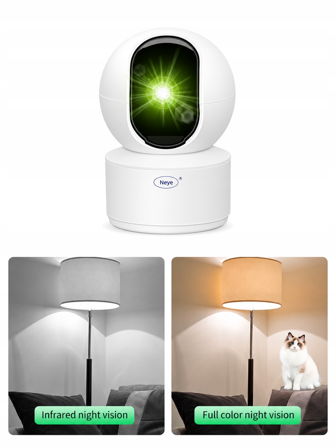 N_EYE Kamera IP wewnętrzna WiFi 4MP HC-S5C S5 — zdjęcie produktu