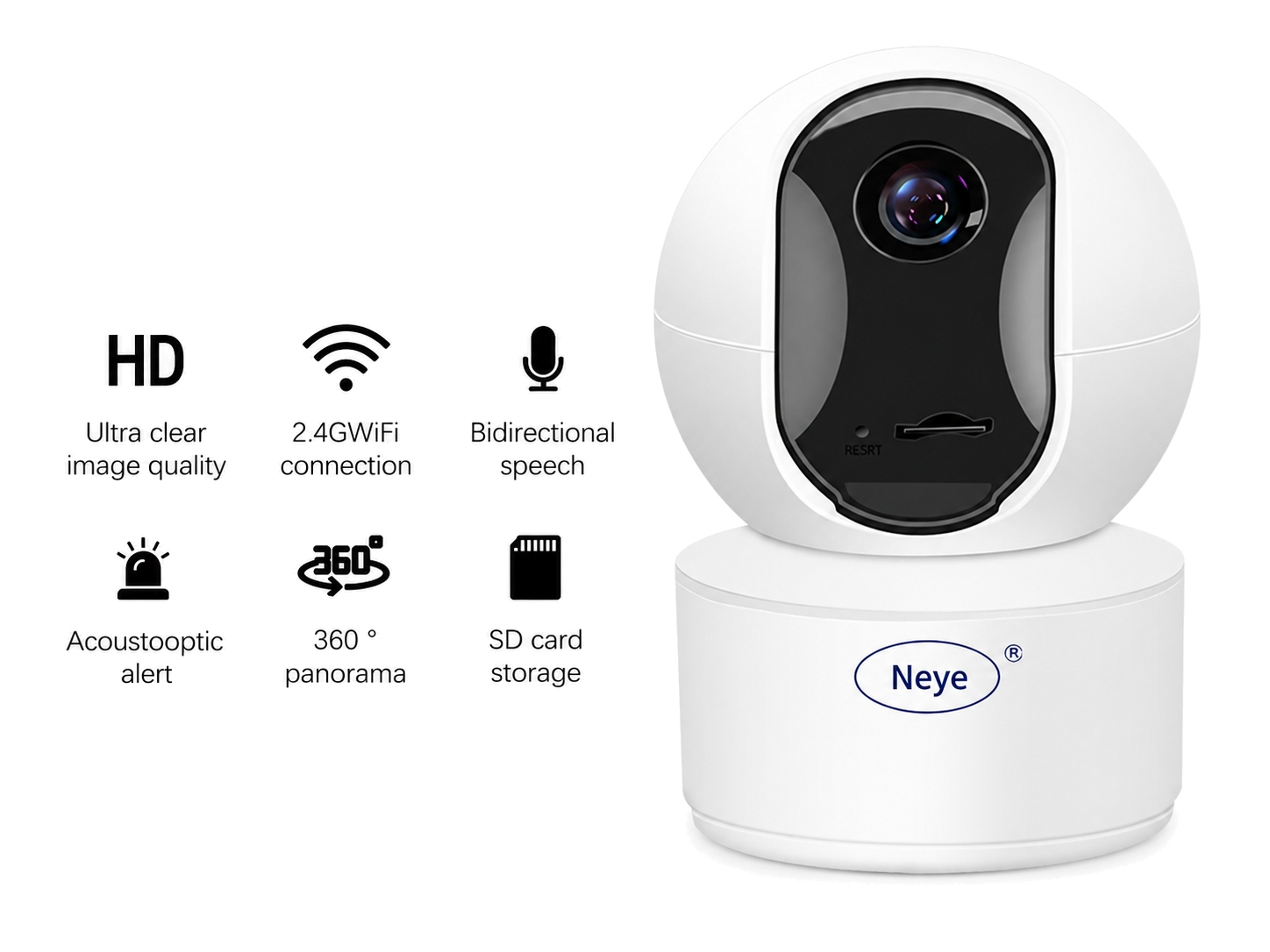 N_EYE Kamera IP wewnętrzna WiFi 4MP HC-S5C S5 — zdjęcie produktu