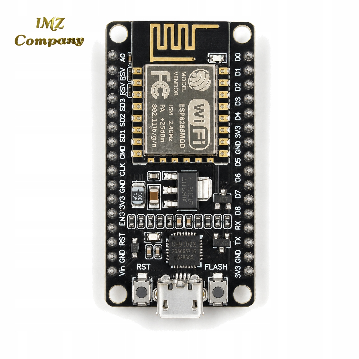 IMZ NodeMCU ESP8266 v2.1 WiFi [CH9102X, micro-USB] — zdjęcie produktu