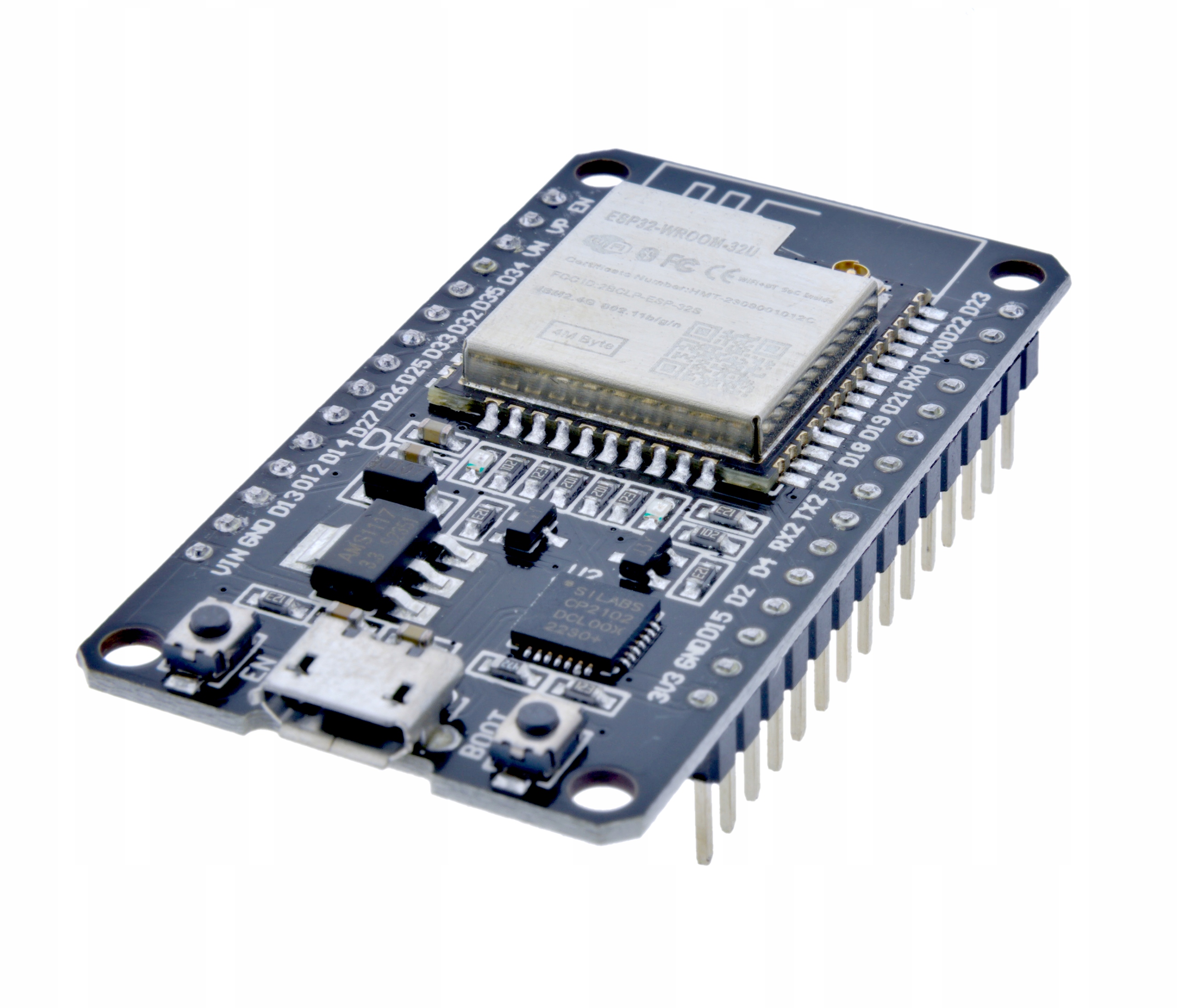 IMZ Płytka ESP32-WROOM-32U 30pin CP2102 z anteną WiFi 2.4GHz — zdjęcie produktu