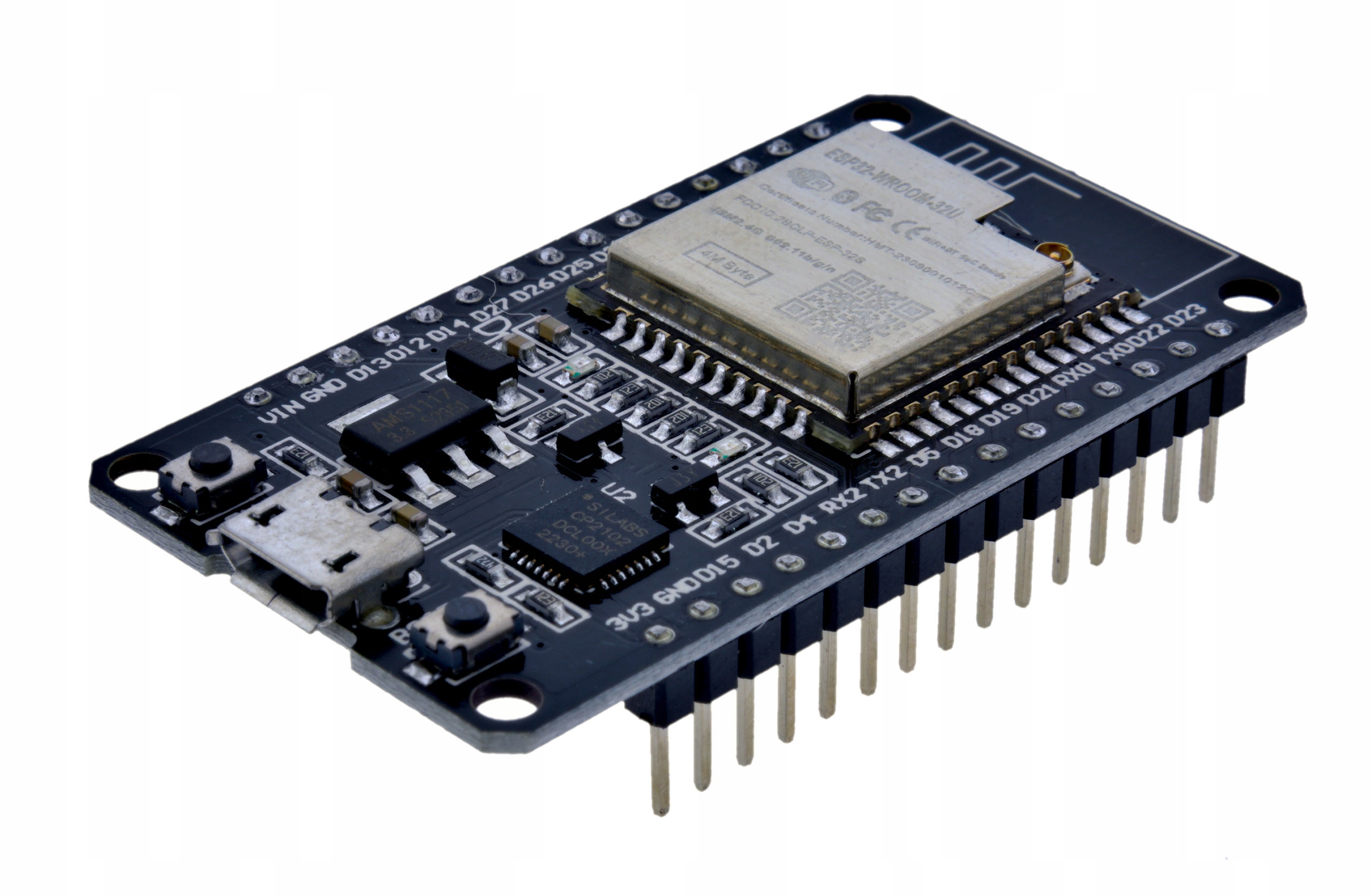 IMZ Płytka ESP32-WROOM-32U 30pin CP2102 z anteną WiFi 2.4GHz — zdjęcie produktu